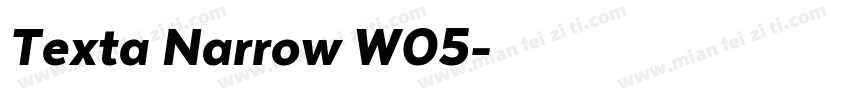 Texta Narrow W05字体转换